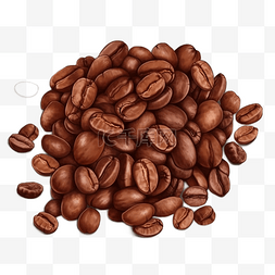 浓郁的咖啡图片_焦糖浓郁咖啡豆
