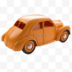 汽车模型橘色