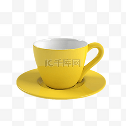 漂亮咖啡杯图片_咖啡杯黄色产品