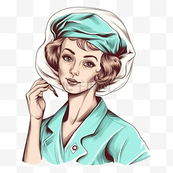 护士节护士插画