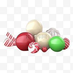 圣诞节糖果球体