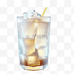 冰冻饮料水图片_冷饮冰块实物图