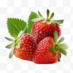 新鲜水果零食图片_草莓新鲜的插画
