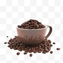 粉原料图片_咖啡豆碗原料