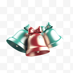 铃铛圣诞节快乐彩色透明