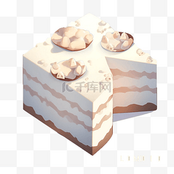 甜点食物造型元素图片_美味的甜点蛋糕