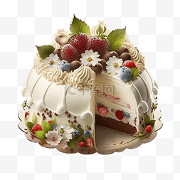 奶油生日快乐图片_细腻柔然精致水果蛋糕实物图