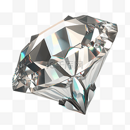 钻石透明插画