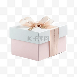 礼物礼物盒丝带图片_圣诞节礼物盒简约