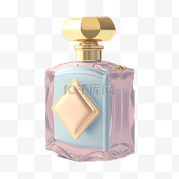 梦幻瓶图片_粉紫色香水瓶装香水