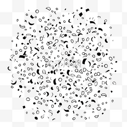 黑色和白色的轮廓图片_黑色和白色五彩纸屑五彩纸屑圆圈