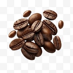 咖啡豆咖啡饮品透明