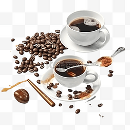 卡通立体造型图片_咖啡杯子茶具