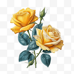 玫瑰黄色花蕊