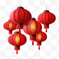 中国风传统习俗图片_春节灯笼彩灯