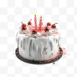 生日会生日快乐图片_蛋糕生日庆祝蜡烛