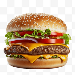 牛肉贴图图片_汉堡快餐美味实物图