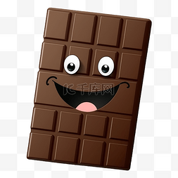 巧克力卡通小方块图案