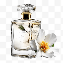 玻璃透明瓶子图片_香水鲜花香味透明