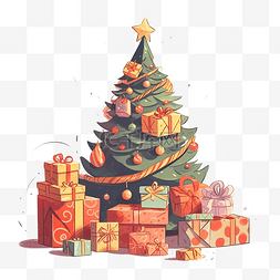 圣诞节美丽节日圣诞树