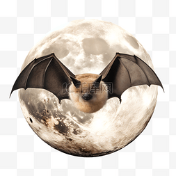 野生黑图片_满月飞翔的蝙蝠3d立体动物建模
