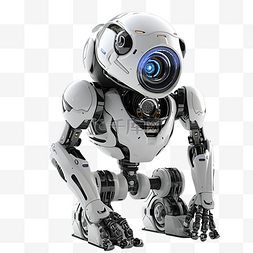 智能机器人ai图片_机器人白色光圈