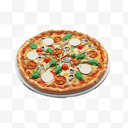 披萨意大利面图片_披萨完整卡通