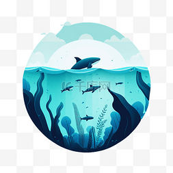 海洋生物插画