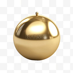 圣诞装饰球透明图片_圣诞装饰球金色透明