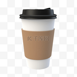 咖啡热饮纸杯图片_咖啡杯环保棕色