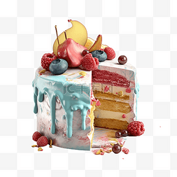 蛋糕创意水果