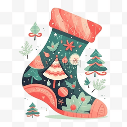 圣诞袜红色图片_圣诞节漂亮的圣诞袜