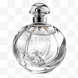 化妆品材质图片_玻璃瓶香水白色透明