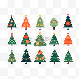 彩色的灯图片_圣诞节彩色的圣诞树