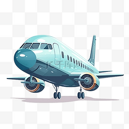 绿色创意飞机插画图片_飞机有颜色创意