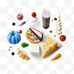 包邮印章效果图片_3d食物彩色立体效果