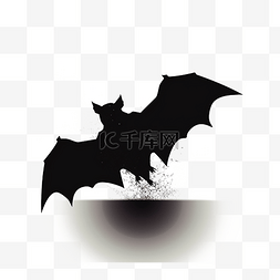 飞翔的蝙蝠黑色动物