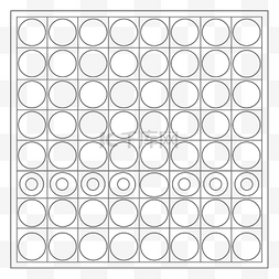 圆圈字体图片_圆圈和圆圈游戏轮廓草图 向量