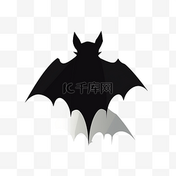 飞翔的蝙蝠黑色卡通