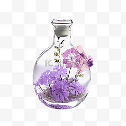 浪漫紫色蜡烛图片_香薰植物花朵