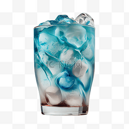 冰镇果汁冰镇饮料图片_夏季冰镇饮品蓝色