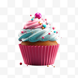 美味卡通蛋糕图片_蛋糕甜食美味粉色