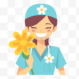 女性医护人员图片_护士节人物卡通