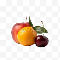 苹果零食图片_水果苹果橙子樱桃新鲜