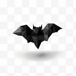 飞翔抽象蝙蝠黑色