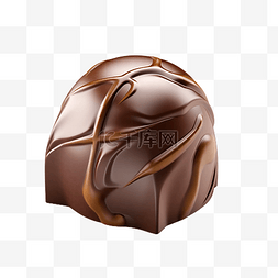 圆形螺旋笔刷图片_巧克力食物圆形