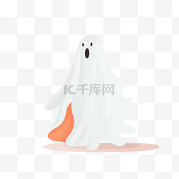 鬼魂卡通图片_有趣的白色幽灵