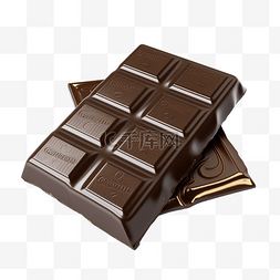 方形甜点图片_巧克力方形黑巧