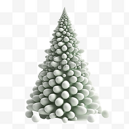绿色树木插图图片_圣诞节树木白色