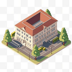 学校造型楼顶